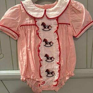 Pink Bubble with Rocking Horse Design